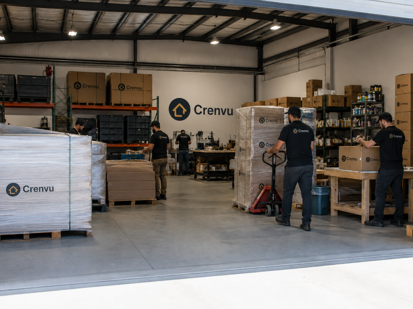 Crenvu team fulfilling orders