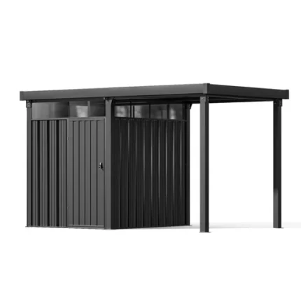 6x8 Metal Storage Shed with 7x8 Pergola Covered Porch - photo 7