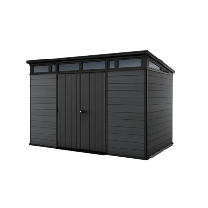 Keter Cortina 11x7 ft Resin Storage Shed, Graphite - photo 2