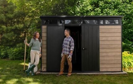Keter Signature Storage Shed Ashwood Brown 11x7 Ft Resin - photo 9