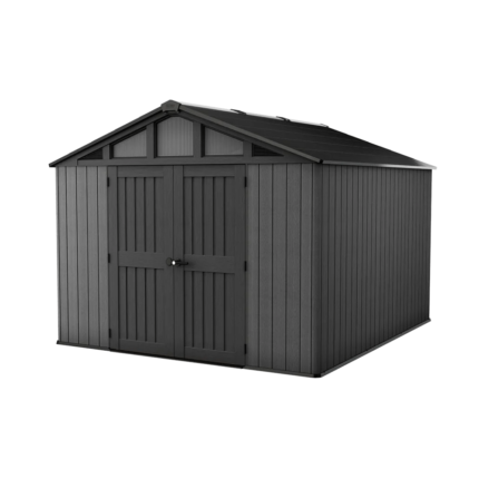 Keter Stronghold 10x11.5 ft Graphite Resin Outdoor Storage Shed - photo 2