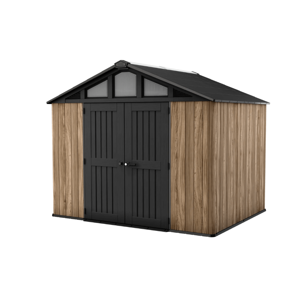 Keter Stronghold Resin Storage Shed Graphite 10x8 Feet