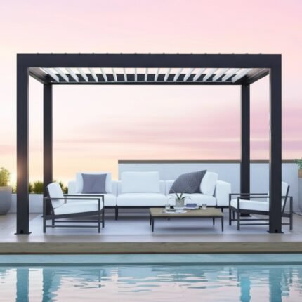 Yardistry Aluminum Louvered Pergola 12 x 12 ft - photo 7